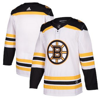Men Boston Bruins Custom white NHL Adidas Jersey